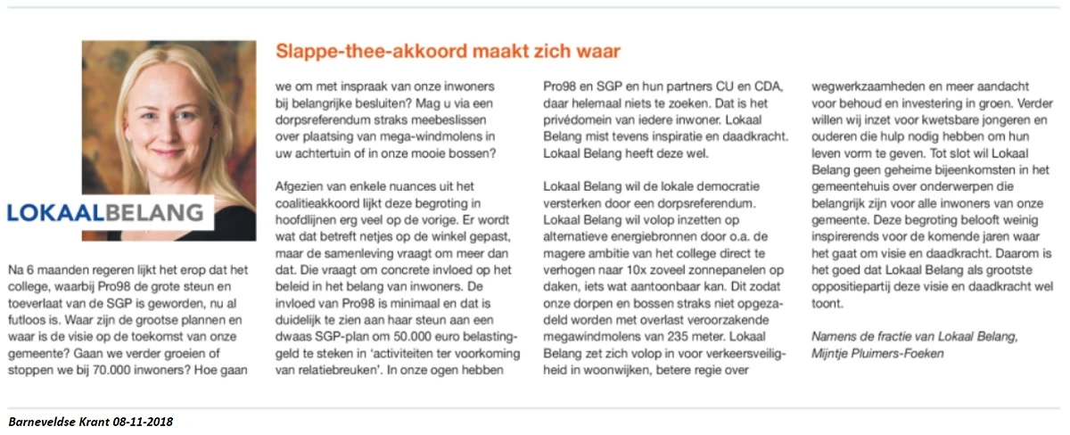 Lokaal Belang Barneveld: 