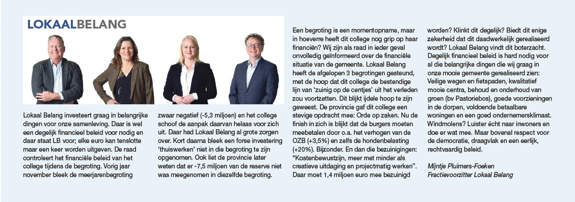 bijdrage LB Kadernota 2022-2025 Gemeente Barneveld