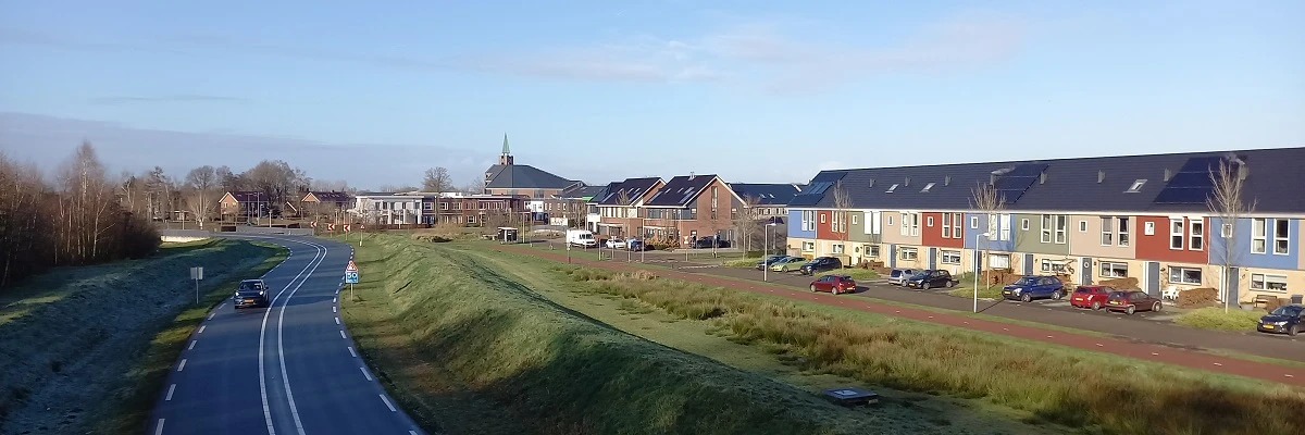 Uitzicht op de wijk Veller in Barneveld, toekomstige Oostelijke rondweg