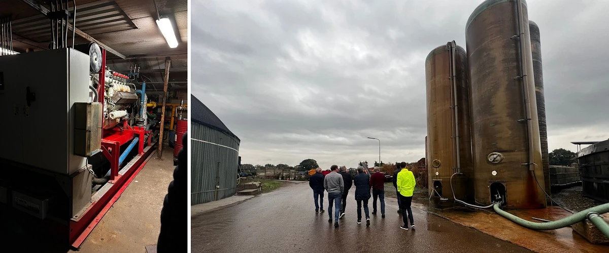 Bezoek van de fractie van LB aan mestvergister in Putten