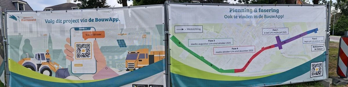 Gebruik van de BouwApp voor communicatie bij herinrichtingsprojecten en rioolwerkzaamheden