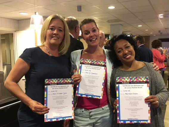 LB teamleden behalen certificaat 'Politiek Actief'