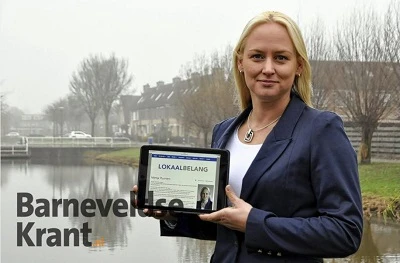 Artikel in de Barneveldse Krant over de oprichting van Lokaal Belang Barneveld