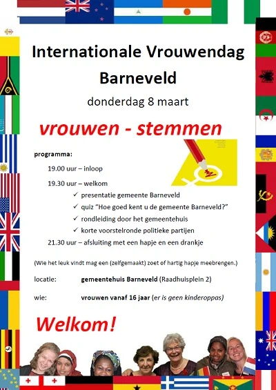 Internationale Vrouwendag Barneveld 8 maart 2018