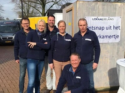 Campagne in Voorthuizen met team Lokaal Belang