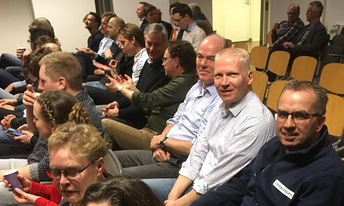 Het team van Lokaal Belang op debatavond SGPJongeren
