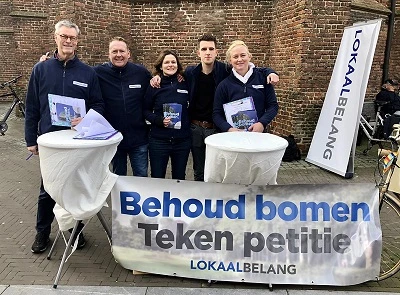 petitie bomenkap Lokaal Belang Barneveld