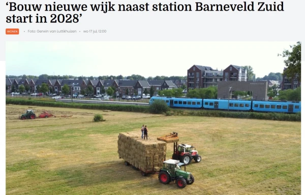 Update: Betaalbare woningbouw naast Barneveld Station Zuid mogelijk!