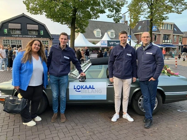 Lokaal Belangers Nadeche van Veen, Stefan Velt, Daan van 't Land en Marcel Appelman