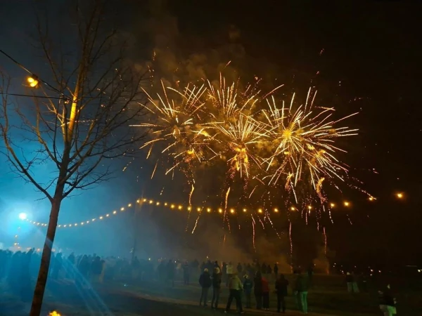 Vuurwerk in Terbroek Nieuwjaar 2026